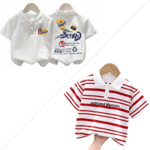 Stylish cotton Polo t-shirt combo for boys=HZ-604