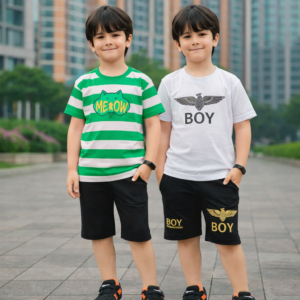Stylish cotton t-shirt and pant combo for boys=HZ-551