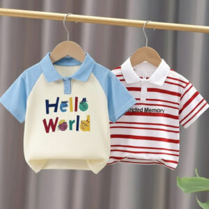 Stylish cotton Polo t-shirt combo for boys=HZ-555