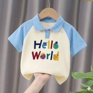 Stylish cotton Polo t-shirt for boys=HZ-509