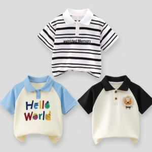 Stylish cotton Polo t-shirt combo for boys=HZ-568