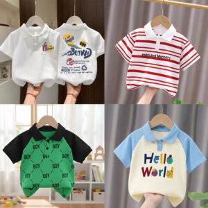 Stylish cotton Polo t-shirt combo for boys=HZ-617