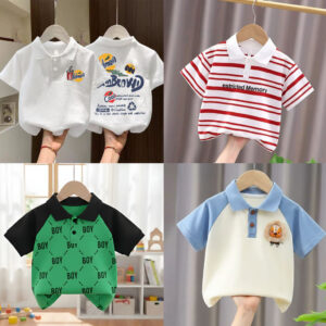 Stylish cotton Polo t-shirt combo for boys=HZ-619