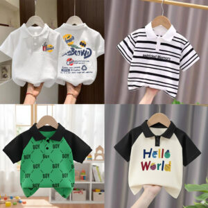 Stylish cotton Polo t-shirt combo for boys=HZ-620