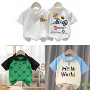 Stylish cotton Polo t-shirt combo for boys=HZ-626
