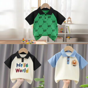 Stylish cotton Polo t-shirt combo for boys=HZ-632