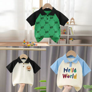 Stylish cotton Polo t-shirt combo for boys=HZ-633