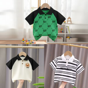 Stylish cotton Polo t-shirt combo for boys=HZ-635